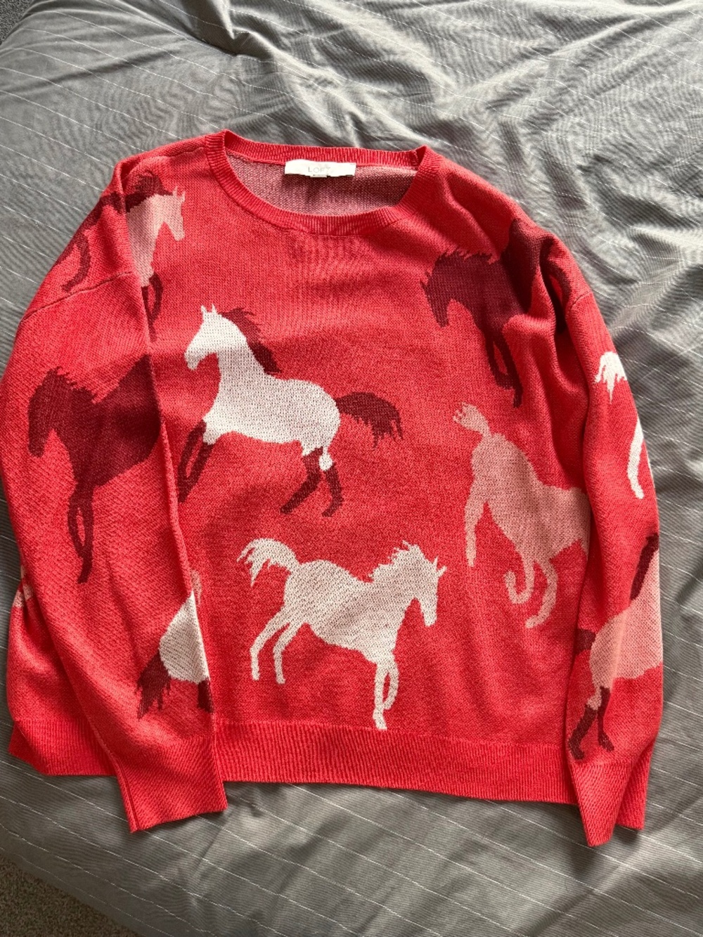 Loft equestrian horse sweater.